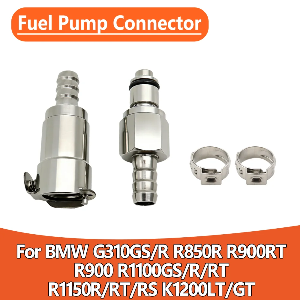 For BMW R1100GS R1150GS R1200G R NineT G310R G310GS R1100R R1150R Fuel Coupler Connector Shut-Off Valve Petrol Hose Interface