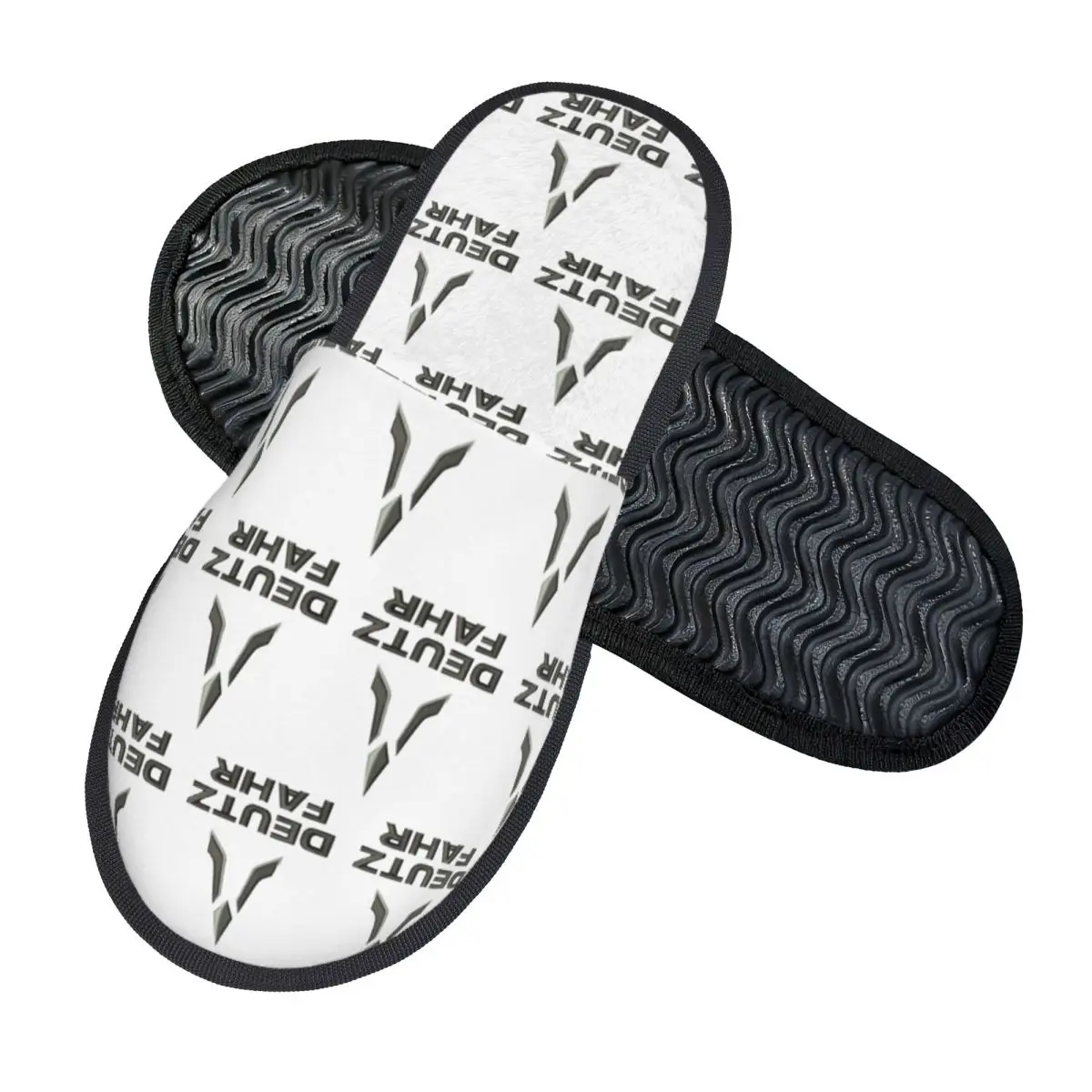 Custom Deutz Fahr Logo Slippers Memory Foam Warm Soft Women House Slipper Bedroom Cozy Shoes