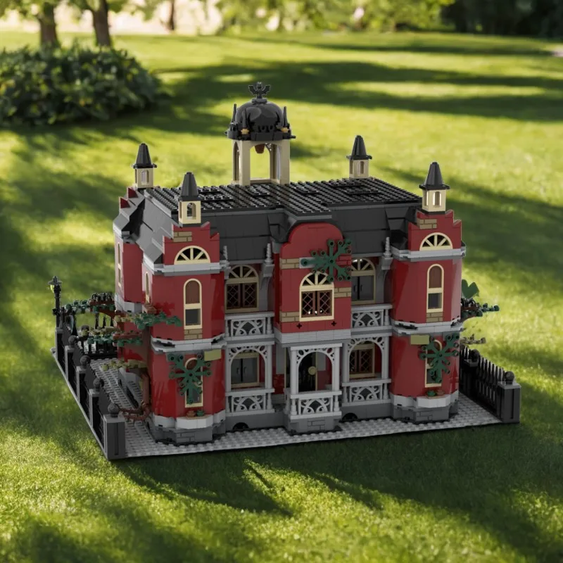 

2447 шт. MOC Newbury модульная технология средней школы креативные детские кирпичи со скрытой боковой игрушкой подарок на день рождения блоки