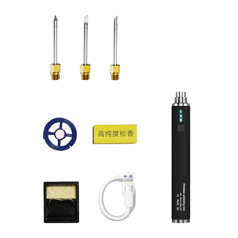 

USB Soldering Iron Wireless Charging Electric Solder Iron 5V 8W Fast Charging Lithium Rechargeable Portable Repair Welding Tools