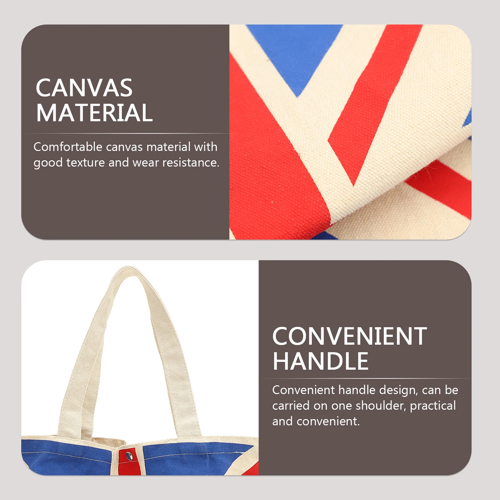 

One Shoulder Crossbody Canvas Bag 330x380x80mm Large Capacity Tote Women Travel Shopping Lightweight Portable Bag