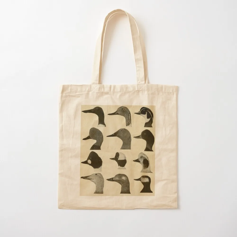 

Vintage Duck Heads Tote Bag Eco bag Custom bag large tote free delivery bags Canvas Tote