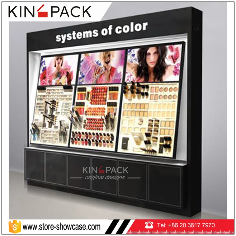 Custom. professional LED-Licht Make-up Tisch Kosmetik Display Stand zum Verkauf