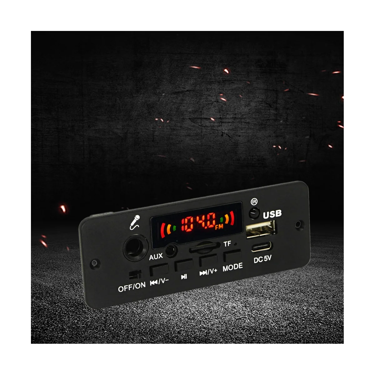 A57G-2-Canal 5W amplificador de altavoz de coche amplificador Digital Placa de Audio 5V potencia Bluetooth Placa amplificadora de Audio para coche