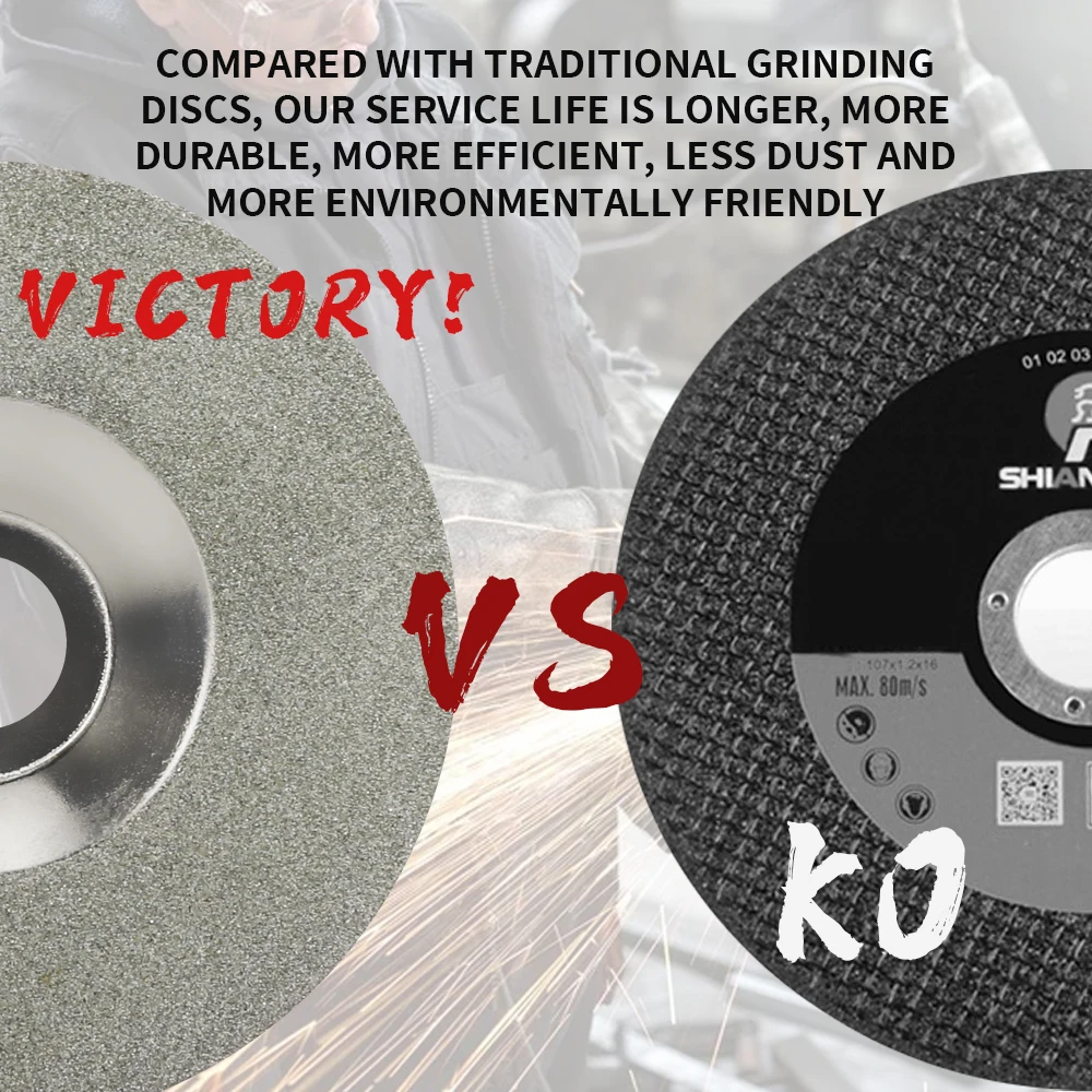 4/5 بوصة شحذ شفرة قطع أداة جلخ القرص السلطانية على شكل عجلة طحن بتصميم ماسة ل زاوية طاحونة تلميع وطحن 1 قطعة