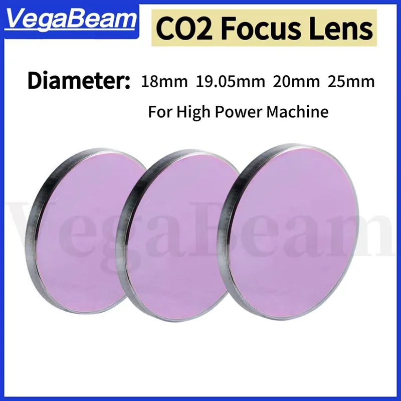 CO2 GaAS عدسة تركيز ليزر Diameter. 18/20 مللي متر البعد البؤري 63.5/50.8/76.2 مللي متر لآلة قطع النقش بالليزر CO2 عالية الطاقة 130 واط #1