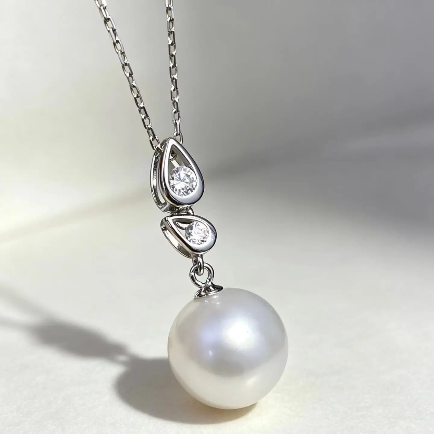 Wholesale S925 Sterling Silver Pendant Mount Base Mountings Findings Parts Fittings Accessories for 11-12mm Pearls 10pcs/lot