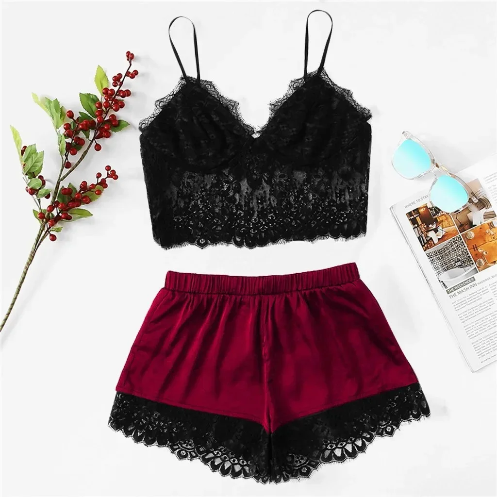 Women's Underwear Sexy Lingerie Underwear Sling Sleepwear Lingerie Lace Underwear Set Sexy Lingerie Set Plus Size