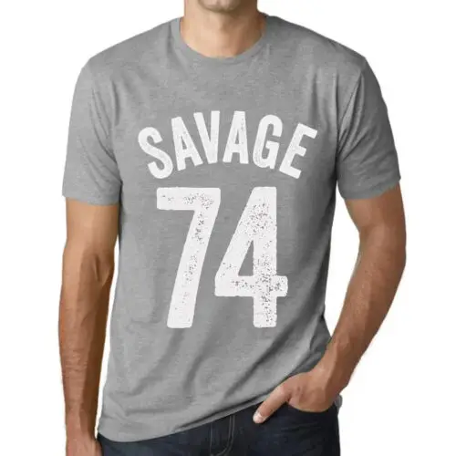 Heren Grafisch T-Shirt Wilde 74 – Savage 74 – Cadeau voor 74ste Verjaardag 74ste