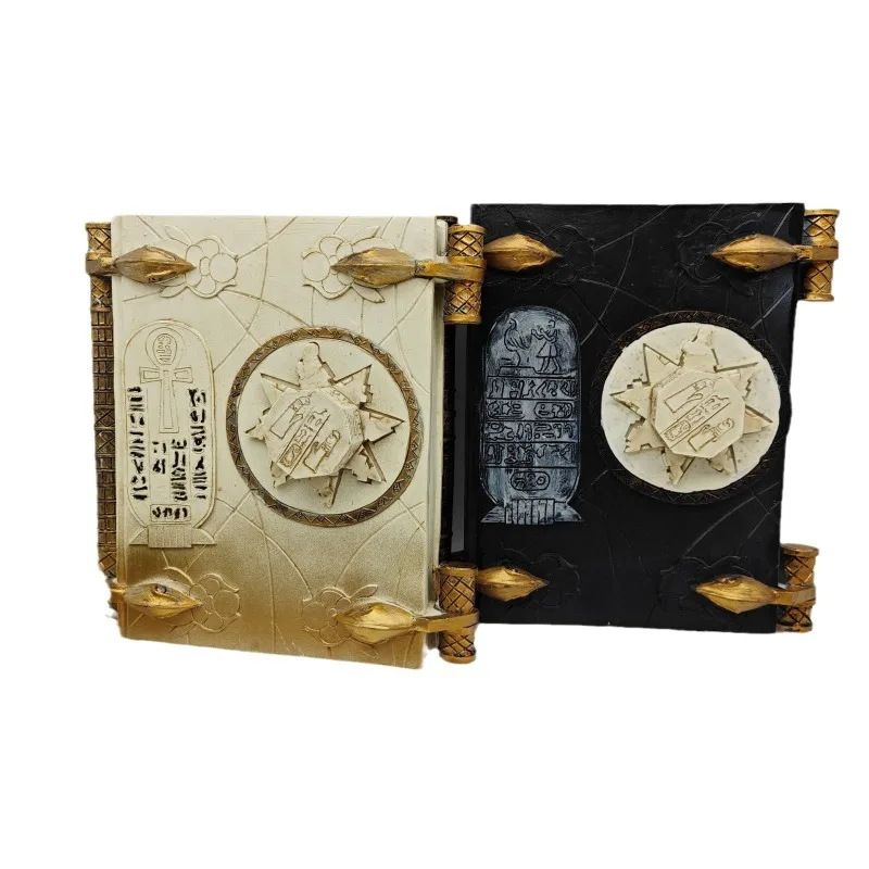 Magic Book Mummy Resin Craft Ornament - Gothic Decor for Halloween & Home Display