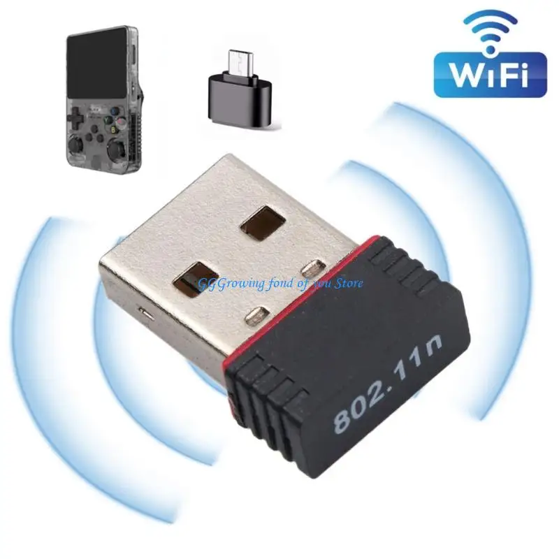 

H9EB Wireless Networking Adapter Featuring RTL8188FTV Chip USB OTG Converter For R36S R36H R36 Enhancing Gaming Connection