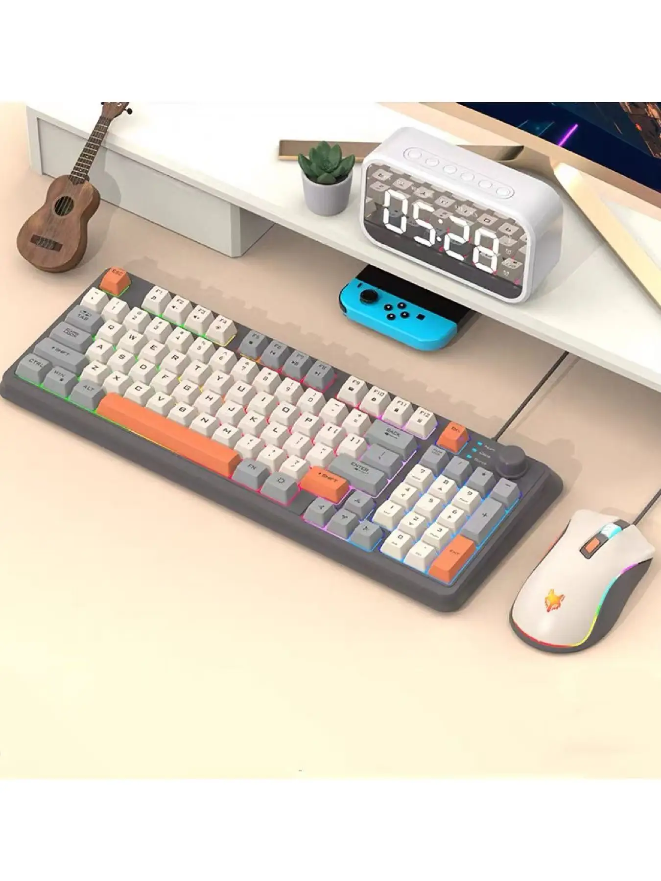 

Проводная игровая клавиатура и мышь K820 USB для ноутбука, дома и офиса, с подсветкой