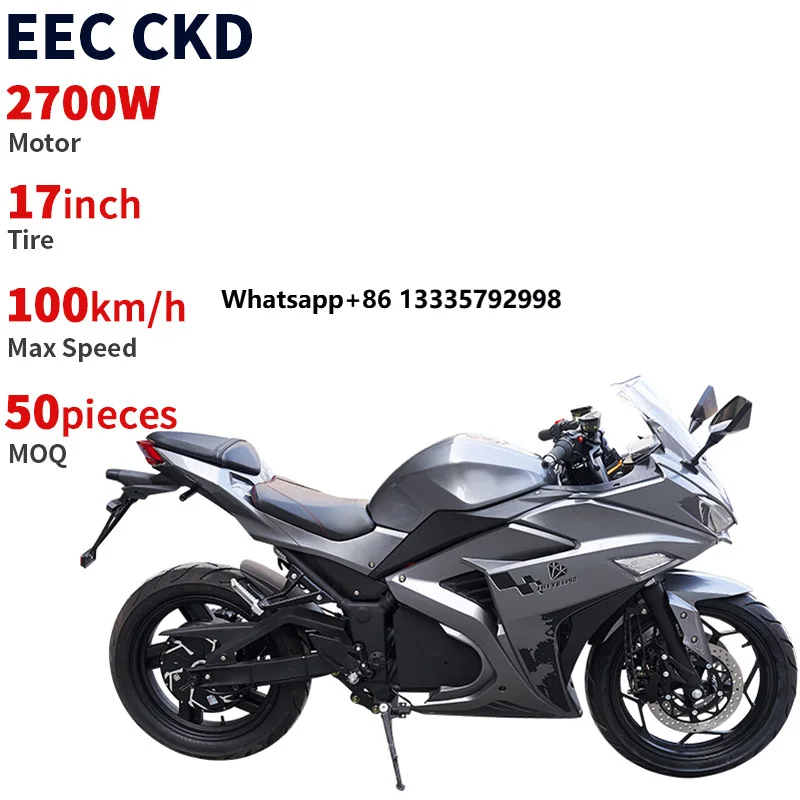 

‘CKD EEC 17inch Fast Electric Motorcycle High Speed 2700W 100km/H Speed Best Selling Electric Scooter