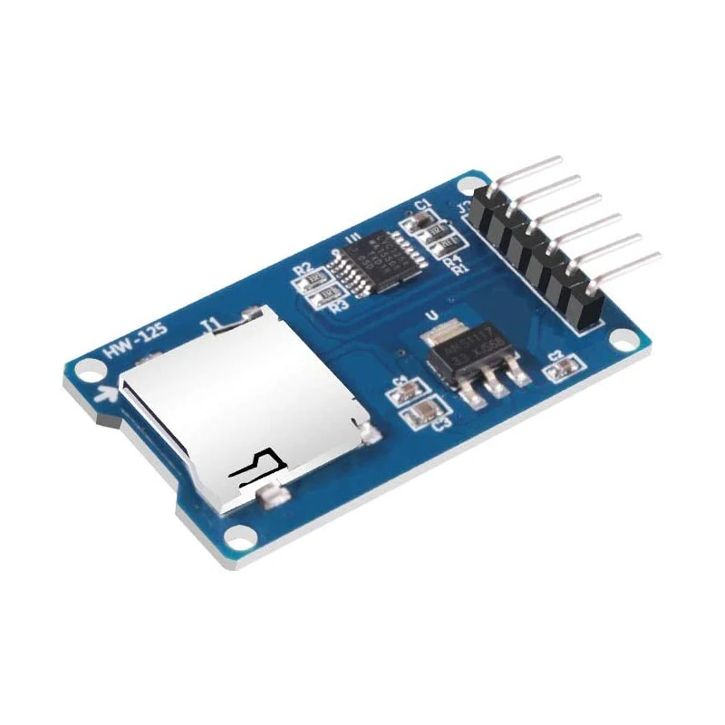 5pcs Micro SD TF Card Adater Reader Module 6Pin SPI Interface Driver Module with chip Level Conversion for Arduino UNO R3 MEGA 2