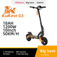 KuKirin G3 Electric Scooter 1200W Rear Motor 52V 18Ah 52KM/H Max Speed 63KM Range Touchable Display Control Off-road EScooter