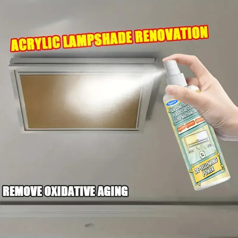 Fast-Acting Yellowing Oxidant Remover - Powerful Plastic Spray.Suitable for Car Headlights,Air Conditioning Panels,Toilets，100ml view 3