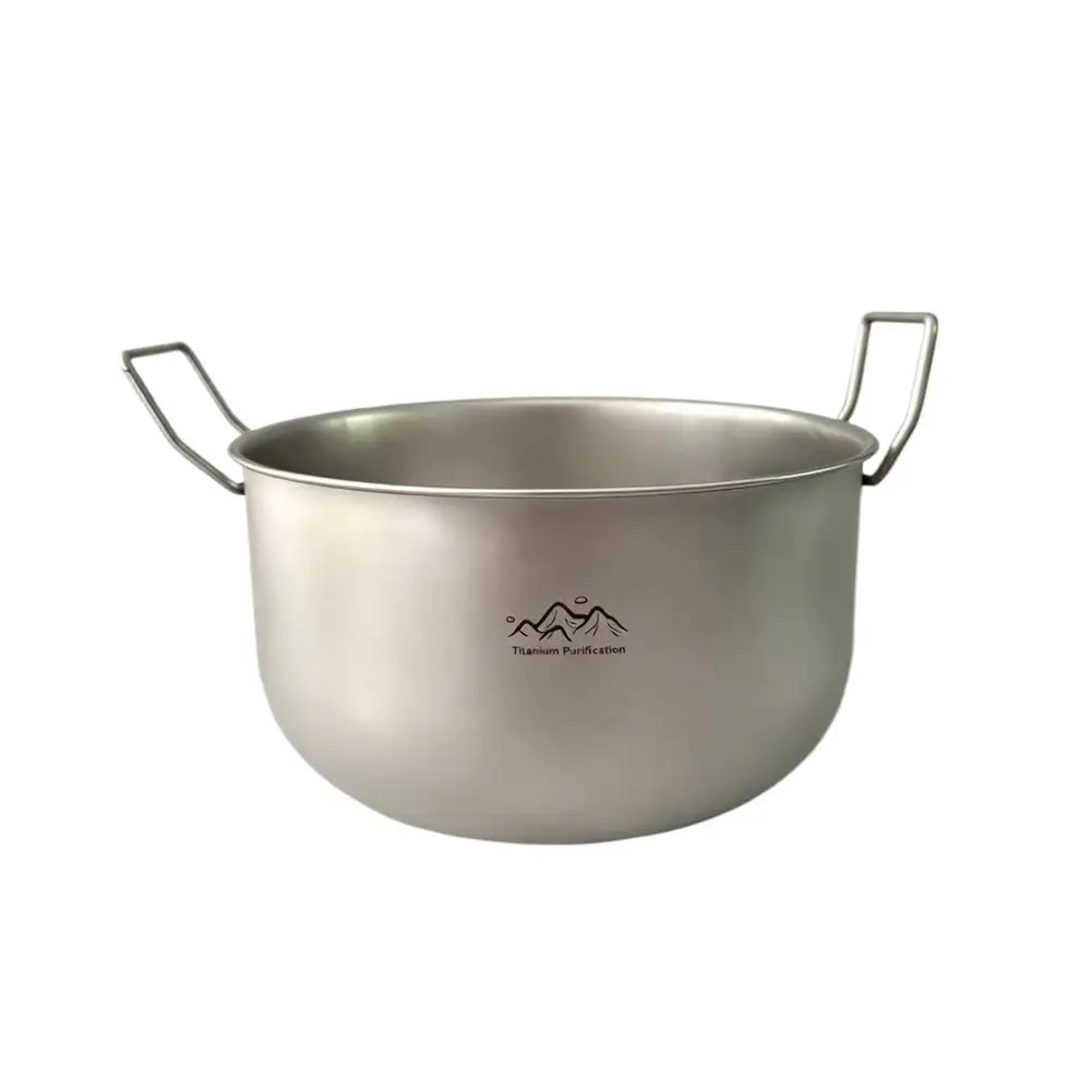 Titan-Campingtopf Reise-Geschirr Tragbarer 2L Camping-Suppentopf Backcountry-Essgeschirr für Rucksackreisen und Picknick-Ausrüstung – Detail 1