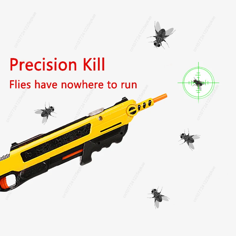 Nowy model pistoletu na muchy i komary 3.0 Prezent na Dzień Dziecka Pistolet na sól Shotgun dla dorosłych Pistolet na komary i muchy