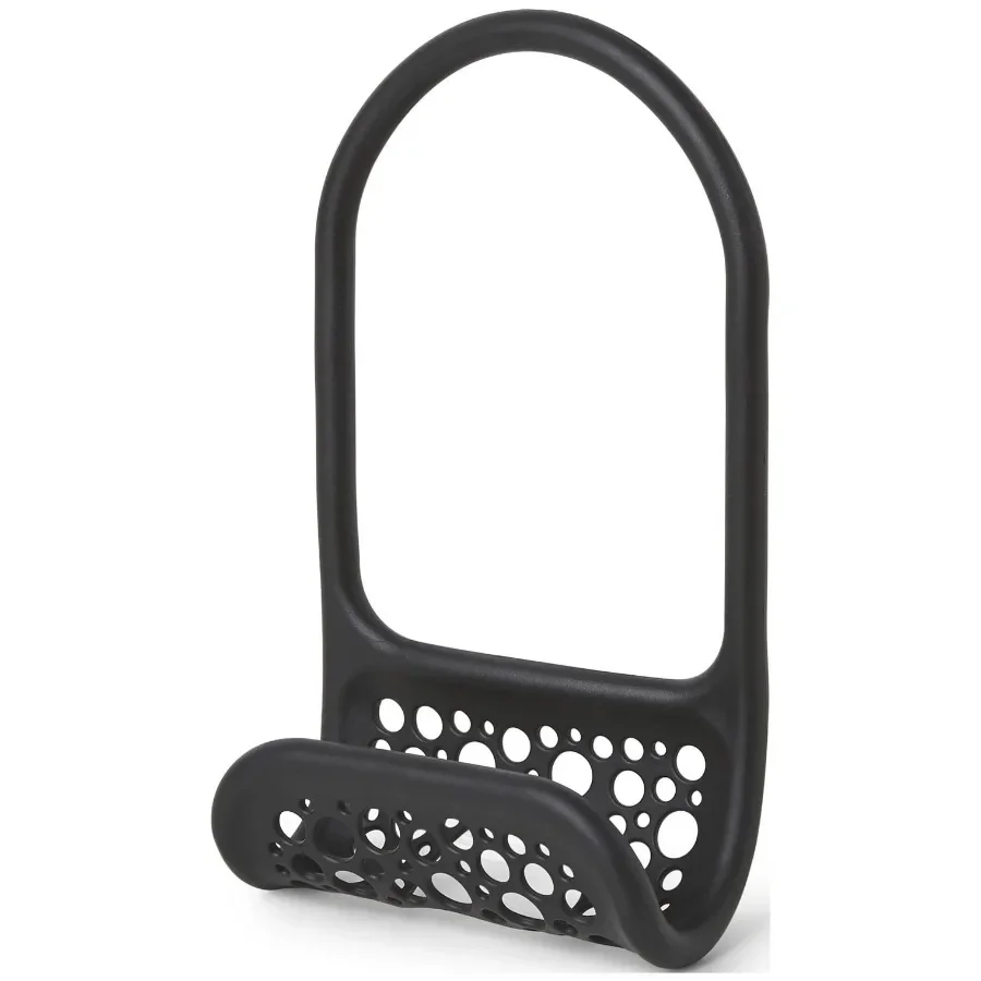 (6 عبوات) علبة حوض مرنة، فتحة مفتوحة، بلاستيك، أسود