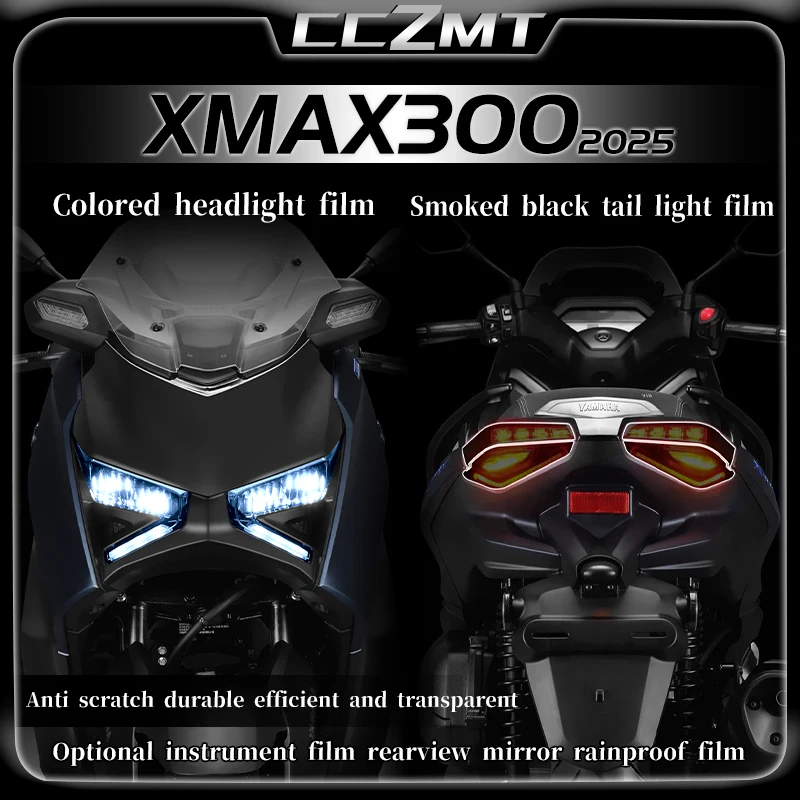 For YAMAHA XMAX300 XMAX 300 X-MAX300 xmax300 2025 Headlight film smoked black tail light film display screen sticker accessories