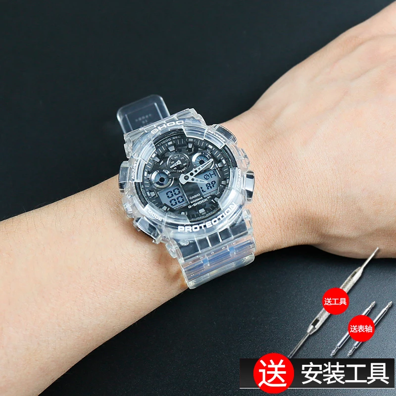 GA110 Bezel Strap Watch Case For GSHOCK Resin Transparent Watchband for Casio wristwatch Accessories GA100  GD100 GD110 GD120