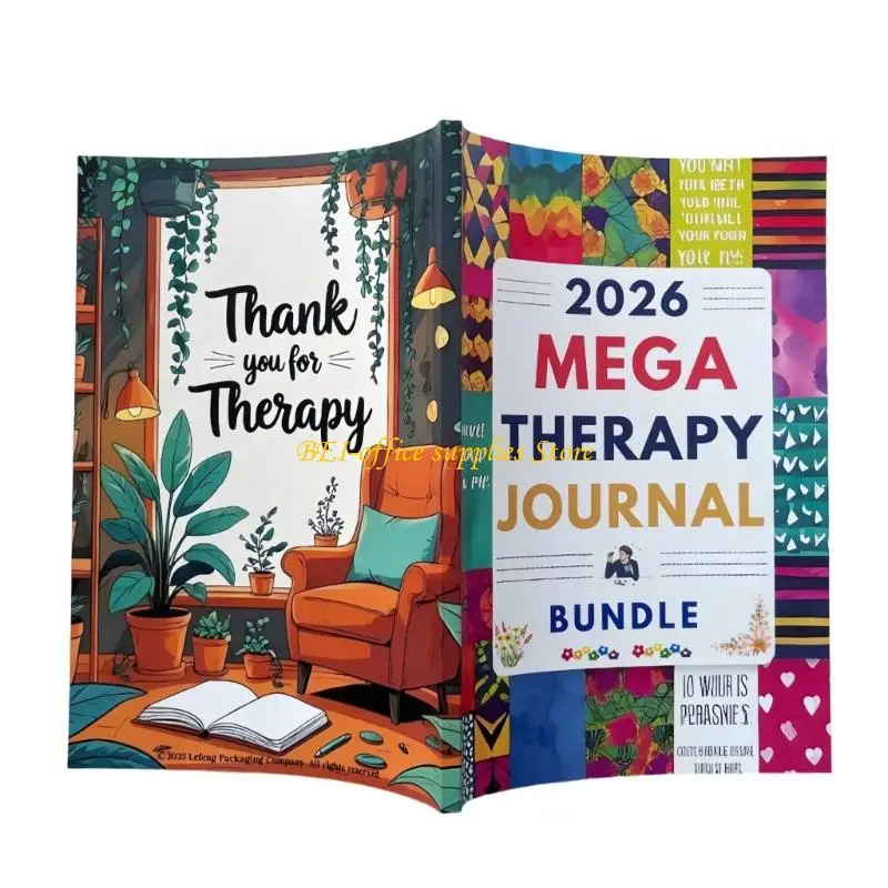 

A9LC Mental Wellness Planner Emotional Wellness Writing Journal Therapeutic Note Book Mental Health Guided Notebook 140x210mm