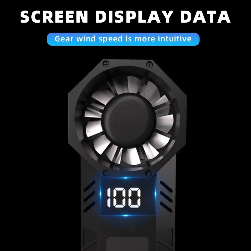 500000RPM Mini Turbo Jet Fan with Led Display&Light Electric Air Duster Adjustable wind speed Blower Rechargeable for computer