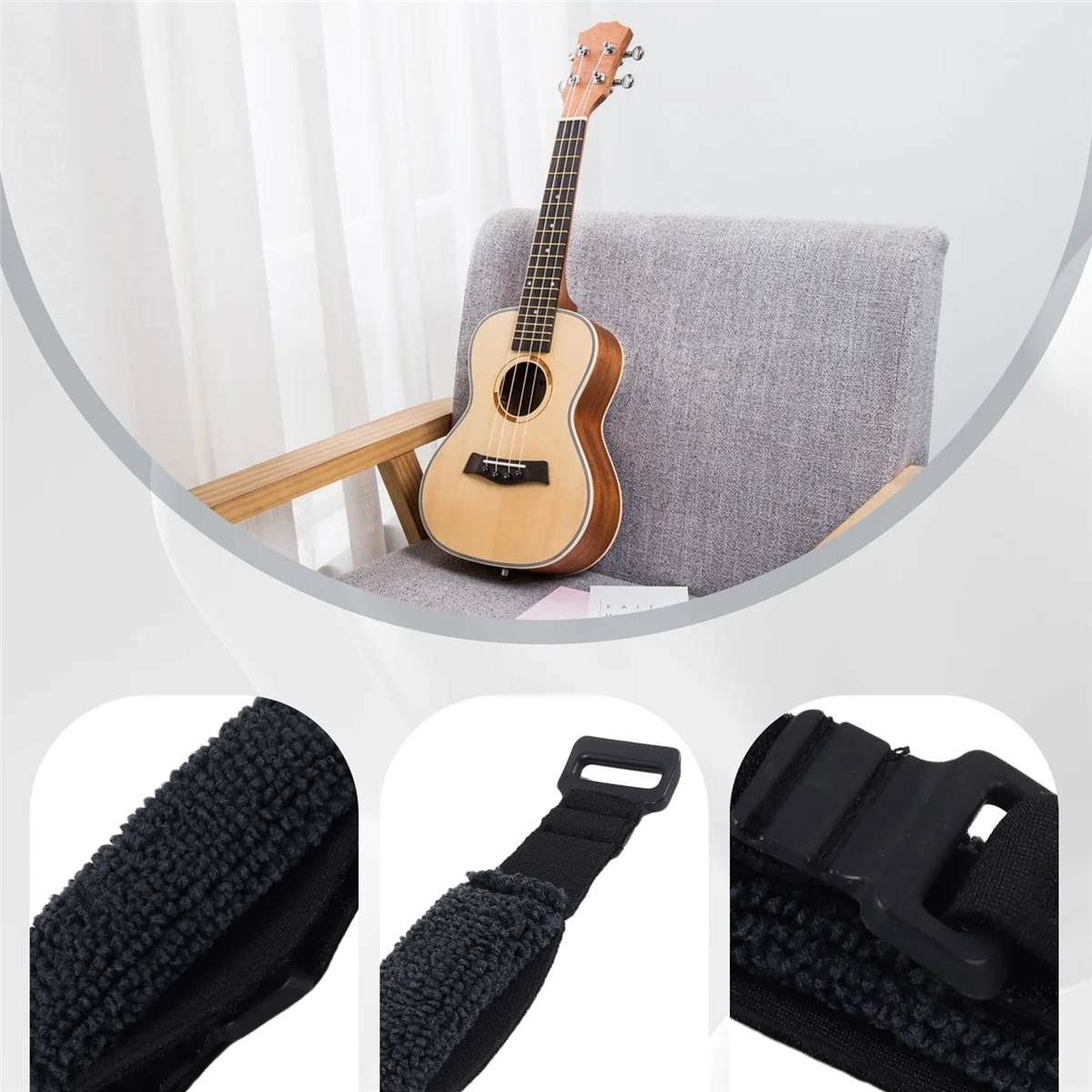 Prácticas cuerdas de traste de guitarra ruido silencioso cinta de haz de guitarra amortiguador Muter envolturas cinta de haz de guitarra guitarras bajo ukelele instrucciones de cuerda