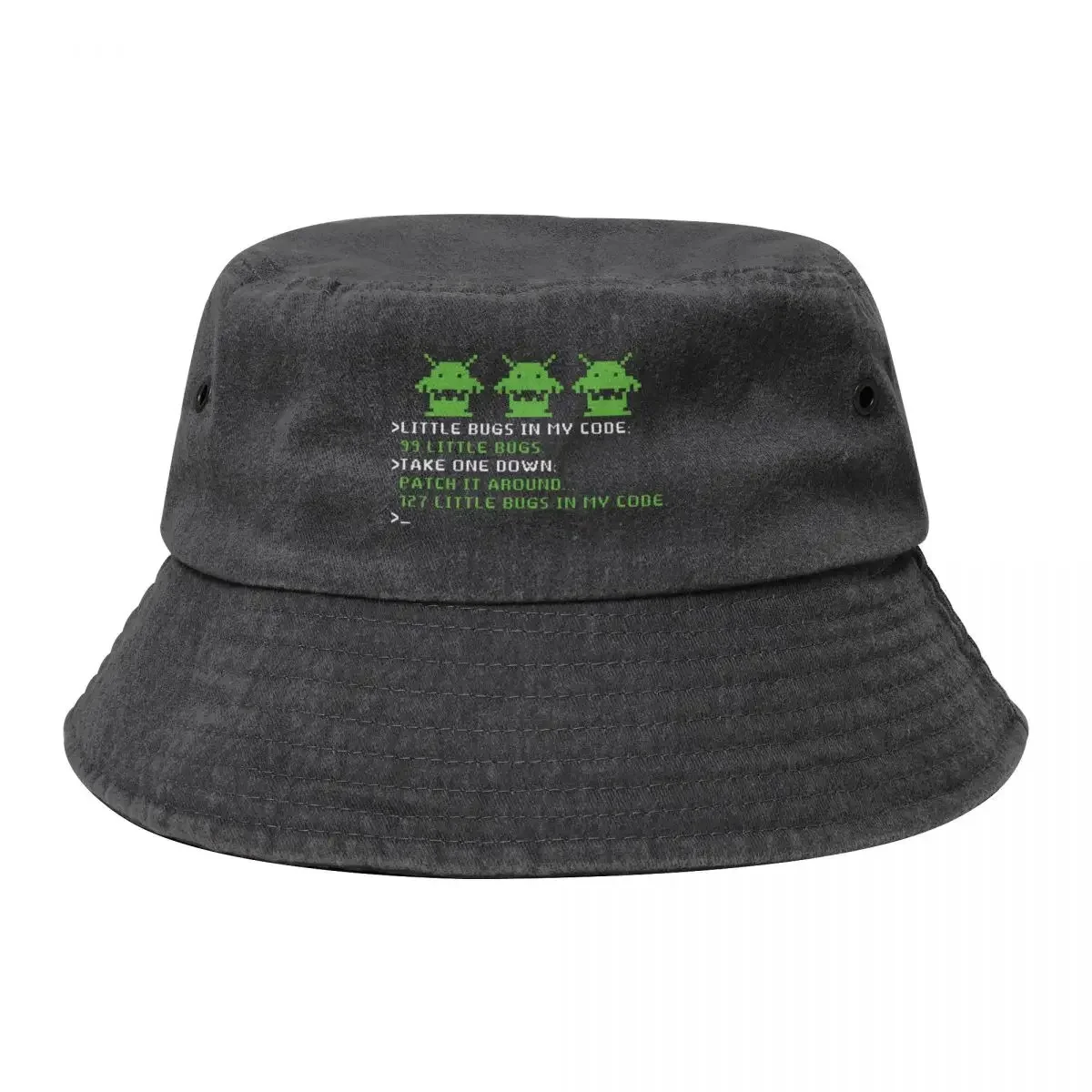 99 Little Bugs In The Code Software Engineer Programmer Bucket Hat Hat Man For The Sun Fishing cap Women's Men's