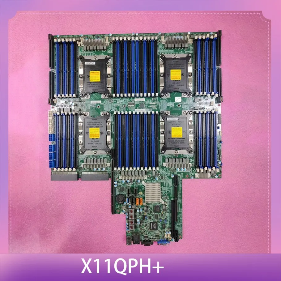 

X11QPH + для масштабируемых процессоров Supermicro 2-го поколения Xeon и масштабируемых процессоров Xeon, четырехъядерная розетка