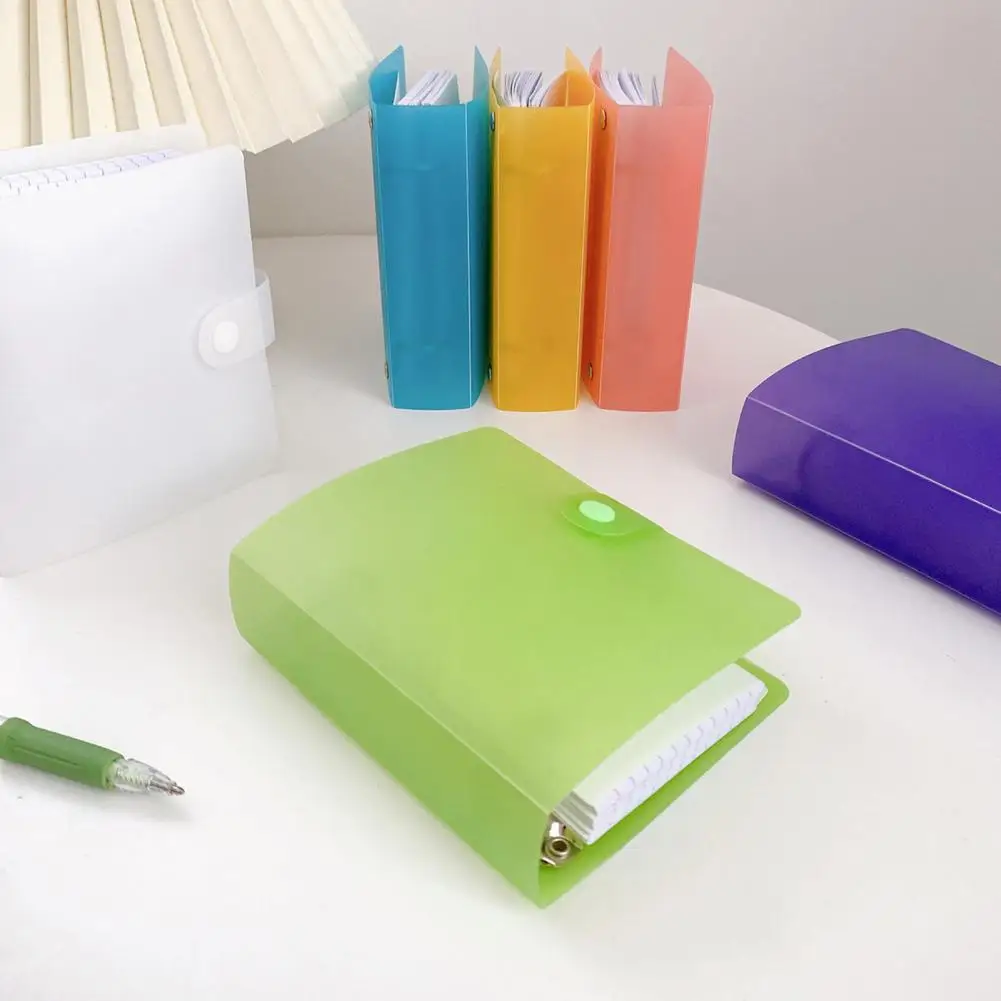 

13.4*11.3cm Lined Index Cards With Ring Binder Holder Pre-punched Holes Compact Size Portable Widely Used Lined Index Cards Kit