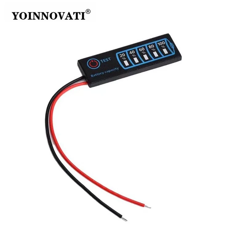 2-8S Battery Capacity Tester - DC5V-30V Voltage Indicator for Li-ion/LiFePO4/Lead-Acid Batteries