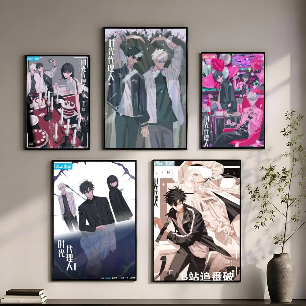 L-Link Click 2023 New Anime Poster Perfect Sticker Self Adhesive for Office Home Theater Wall Art Decor Fancy Gift