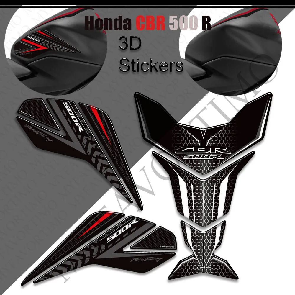 Tankpad Zijgrepen Gas Stookolie Kit Kniestickers Stickers Stickers Voor Honda Cbr500r Cbr 500 R 500r Motorfiets Beschermer