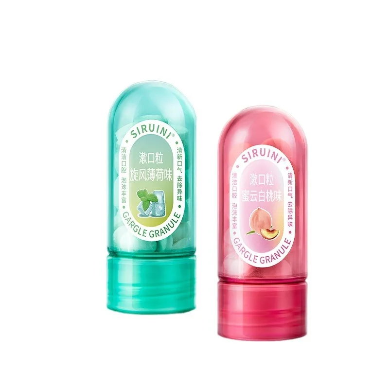 Tablets White Peach Flavors Probiotic Toothpaste Tablets Improve Bad Breath Fresh Oral Remove Bad Stains Solid Toothpaste Tablet