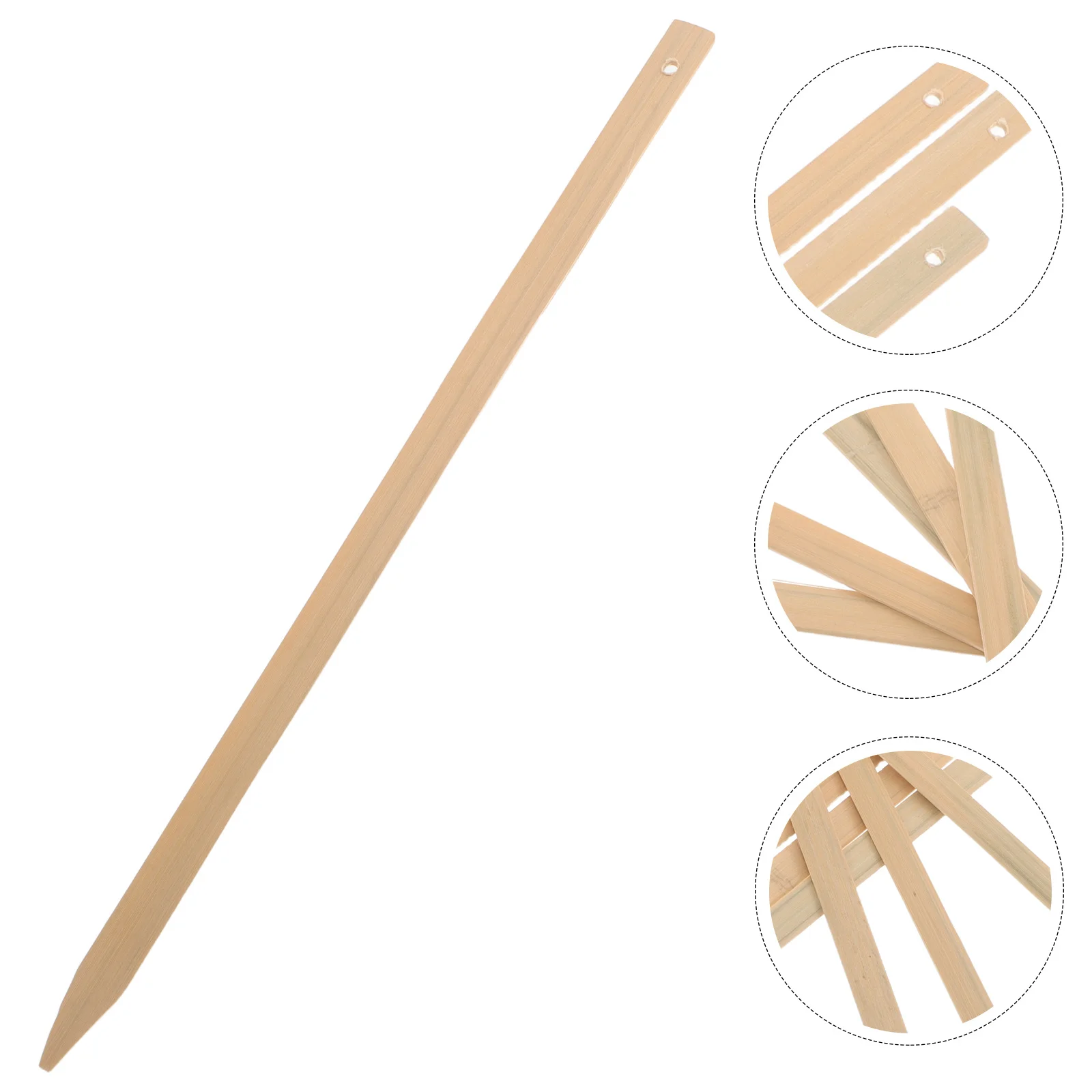 

10Pcs Handmade Bamboo Fan Ribs for DIY Crafts Elegant Cooling Material Vintage Aesthetic Party Wedding Decor