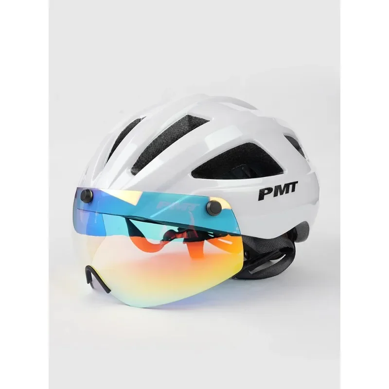 

Cycling Helmet with Magnetic Color Changing Goggles Cycling Helmet Men's and Women's Road Mountain Bike Equipment