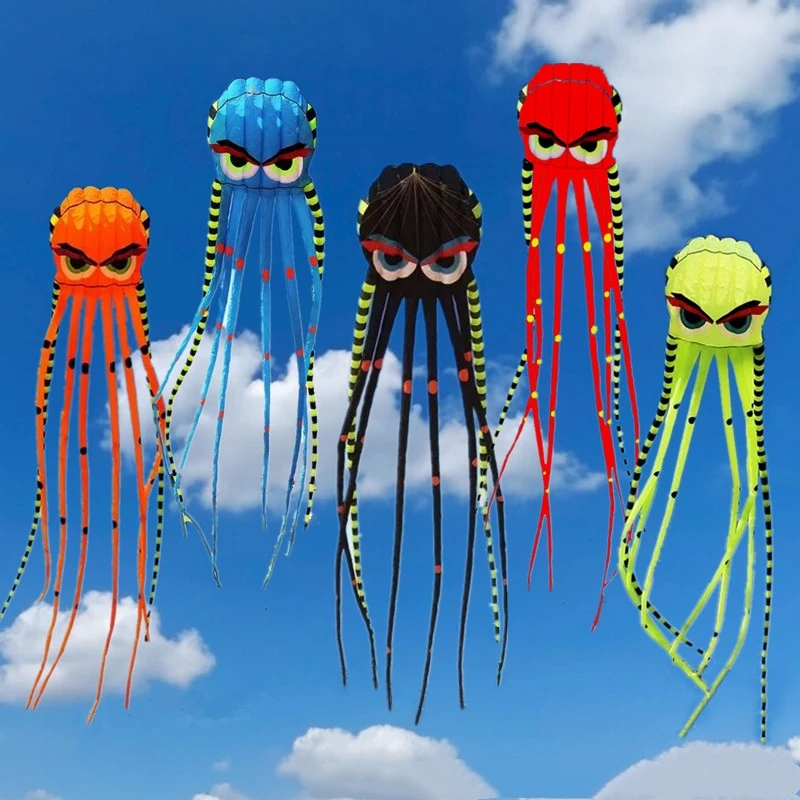 800cm octopus kites flying for adults kites inflatable toys wind kites large kite reel pilot kite lifter toys beach kites koi