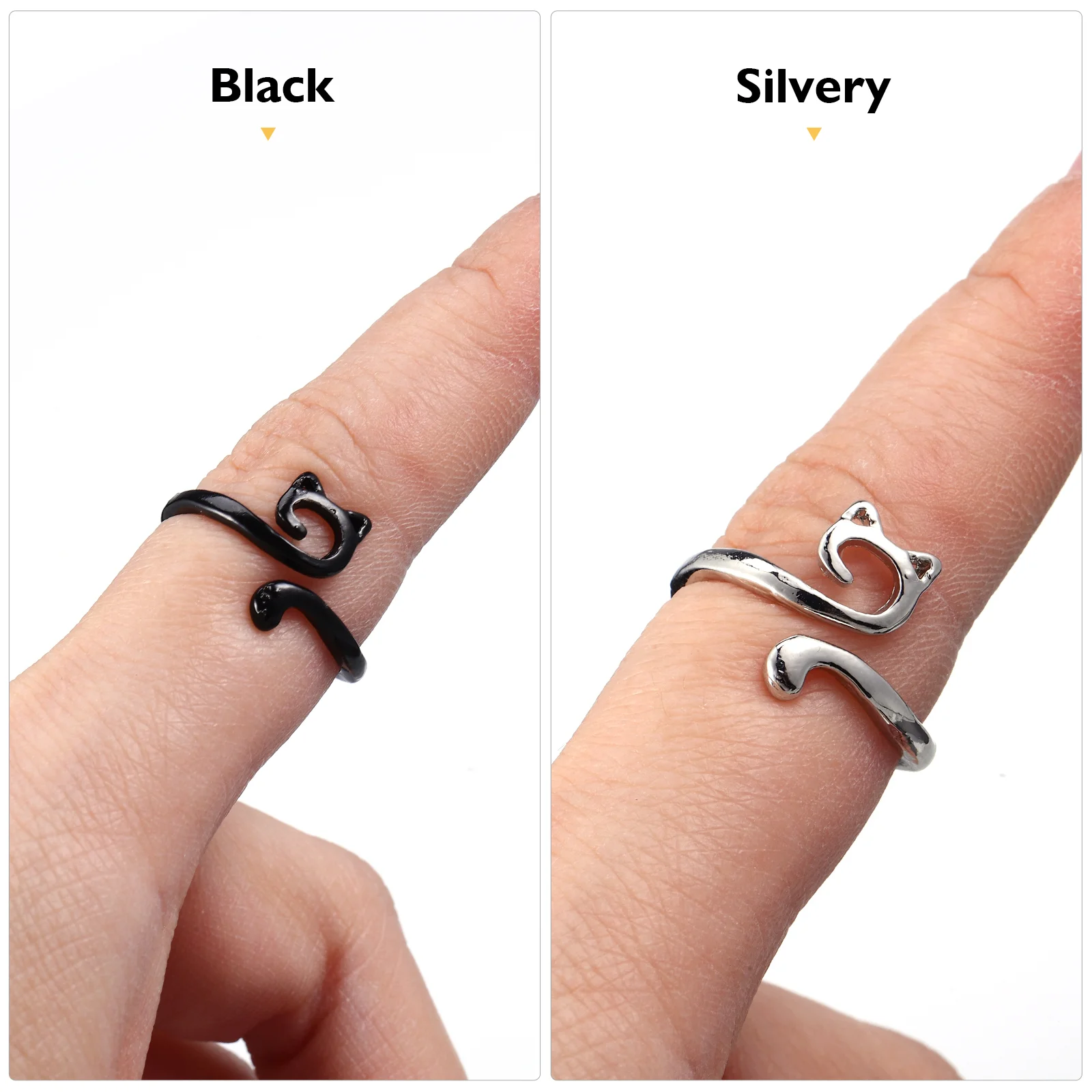 2 Pcs Crochet Hooks Braided Ring Men Rings For Crocheting Tension Jewelry Fidget Alloy Yarn Guide Finger Holders Miss