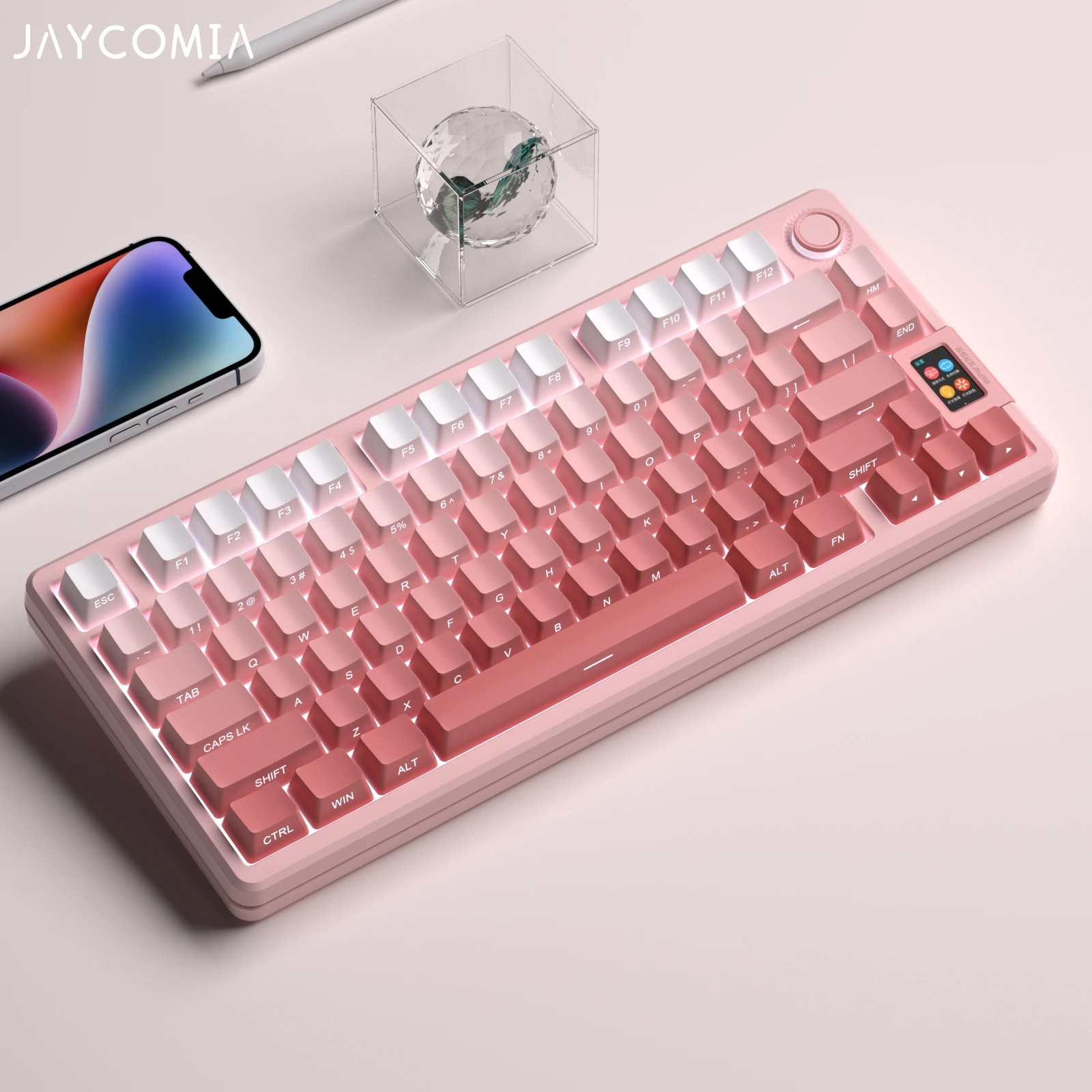 Imagem -05 - Side Print Gradiente Keycaps Iso Layout Grupo Backlit Através de Carta Material Pbt Perfil Cereja Grande Conjunto para Switch mx Layout