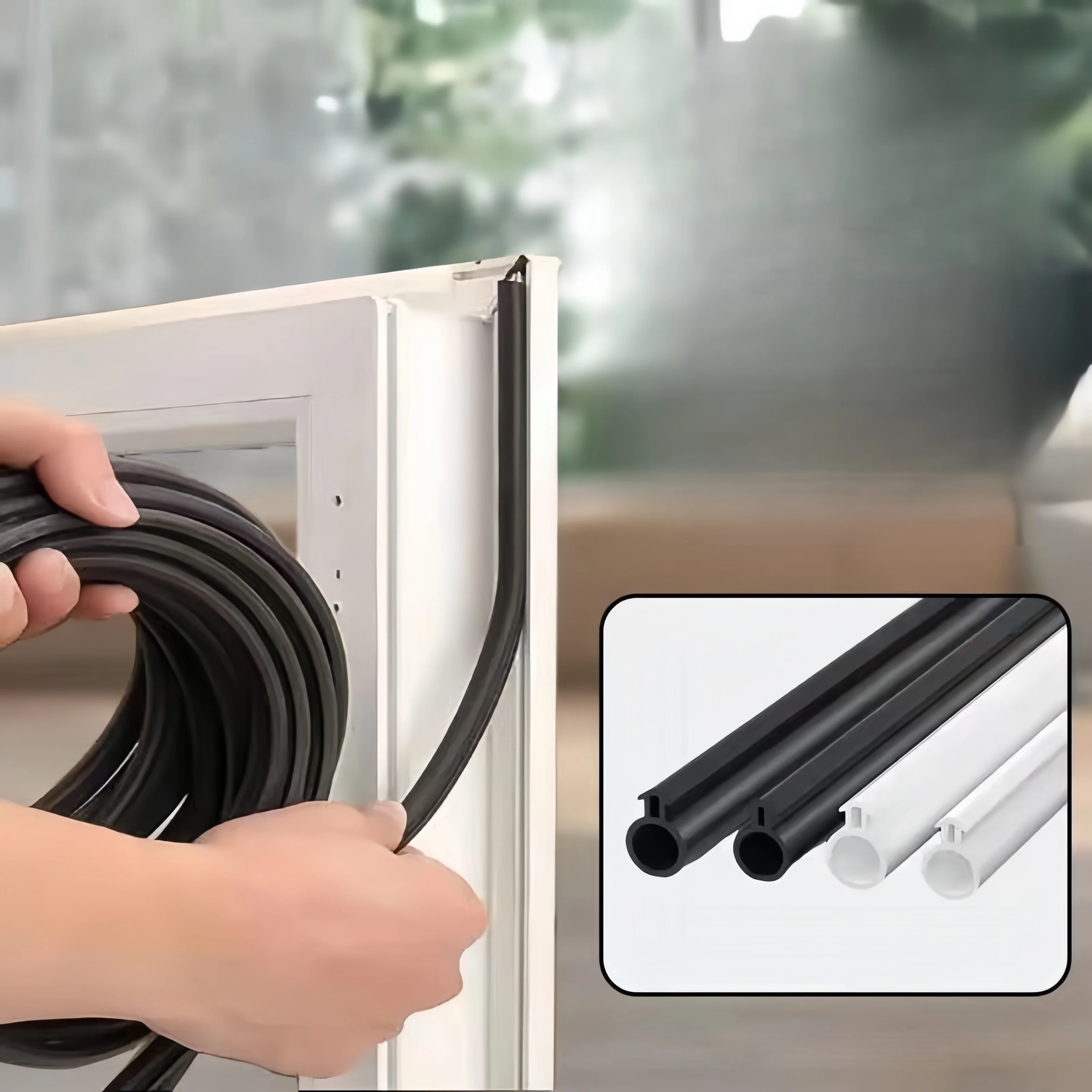 

О-образный уплотнитель, пластиковая стальная уплотнительная лента для двери, окна, звукоизоляционная изоляция для дверного окна