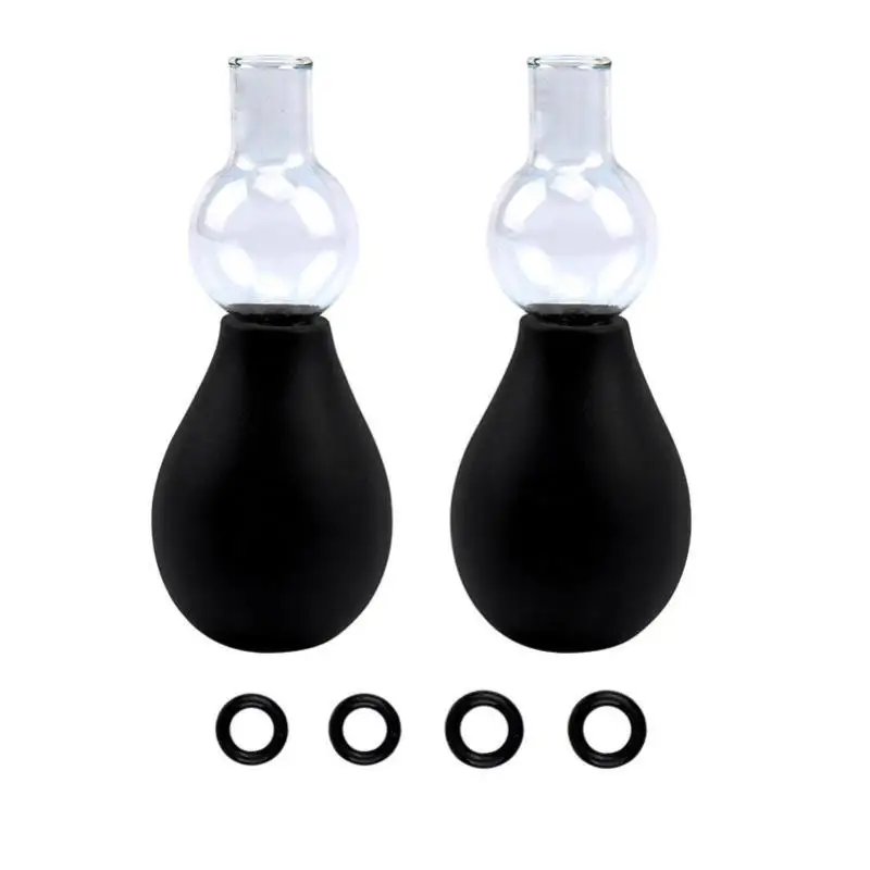 New Nipple Sucker Male Nipple Breast Pump Enlargement Vacuum Pump With 8 Rings Nipple Stimulator Adult Toys For Women 18+