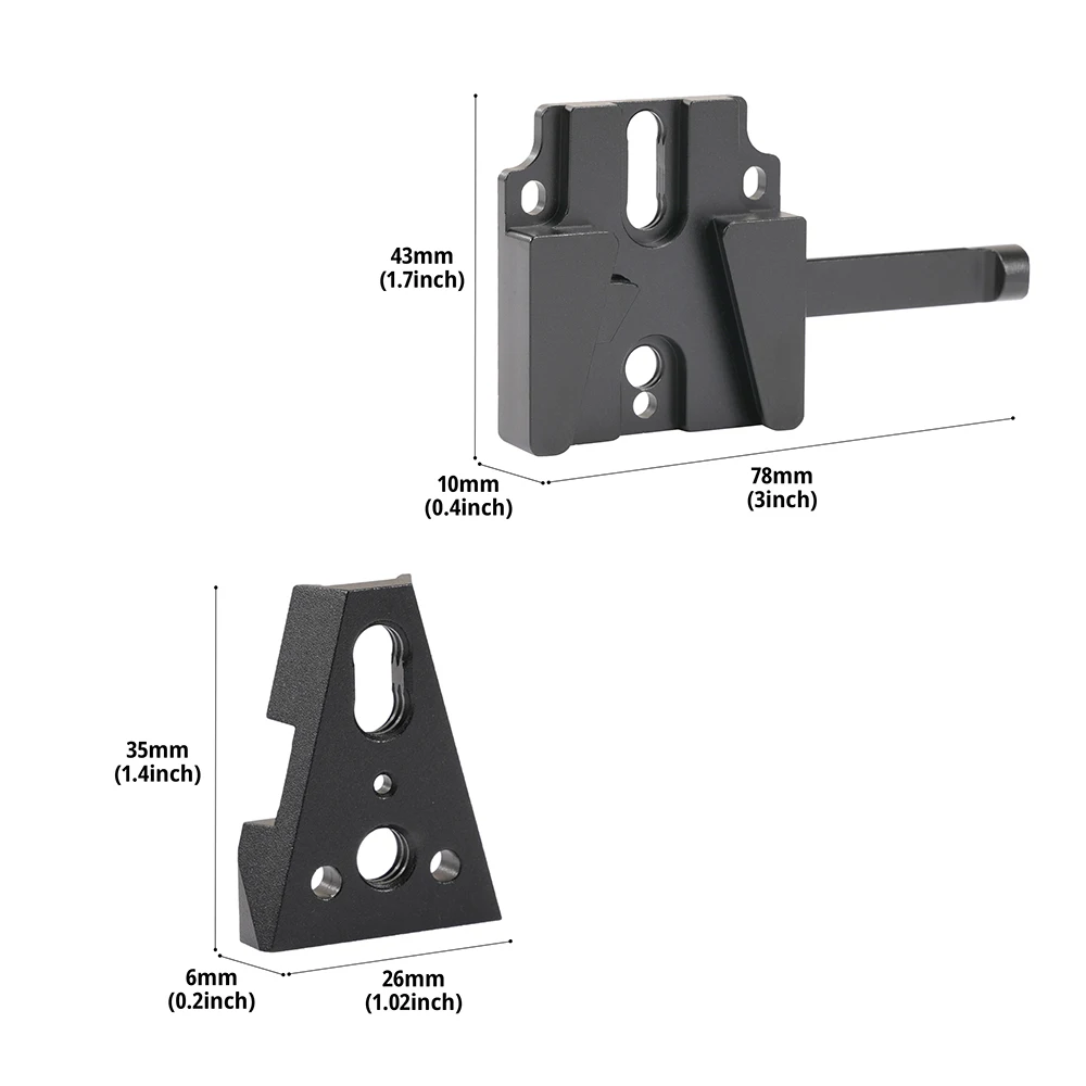 

FOTGA V-Mount Lock Quick Release Battery Plate with 1/4" Screw Hole Block Adapter Camera Cage Photography Aluminum Alloy Plate