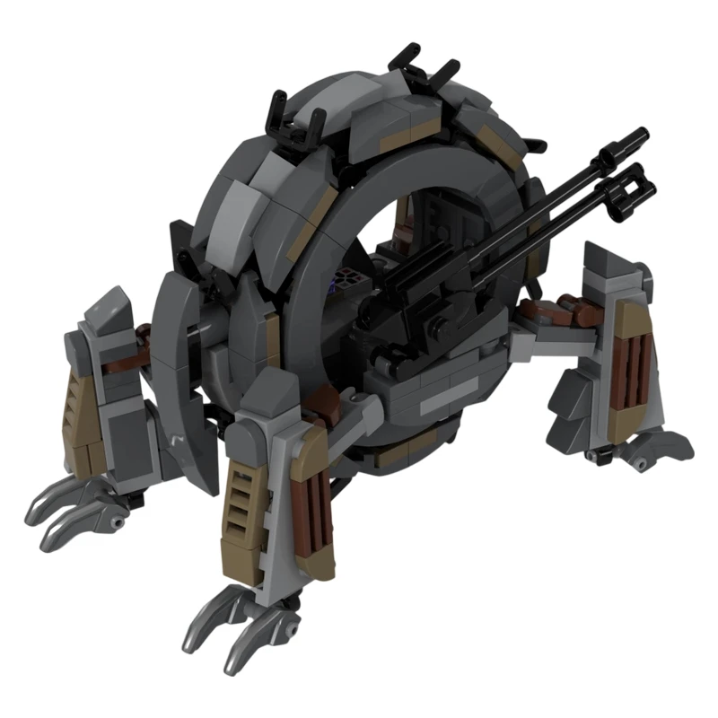 Sci‑Fi Circular‑Frame Combat Cycle Modular Building Blocks Futuristic Battle Vehicle Diorama MOC Collectible Construction Toy