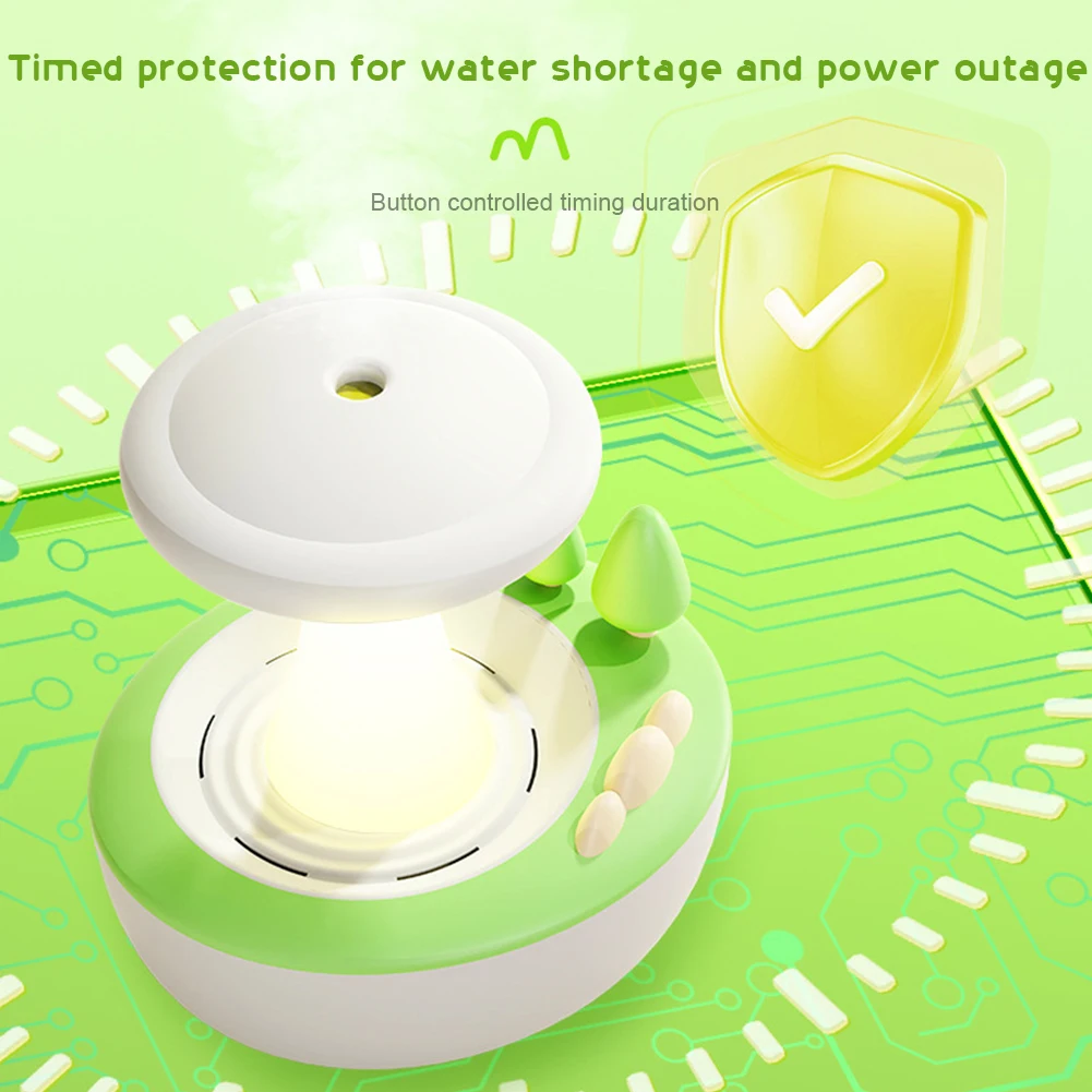 

Cute Rotatable Water Drip Diffuser Humidifier Aromatherapy Essential Oils Diffuser Colorful Night Light Humidifier for Home Gift