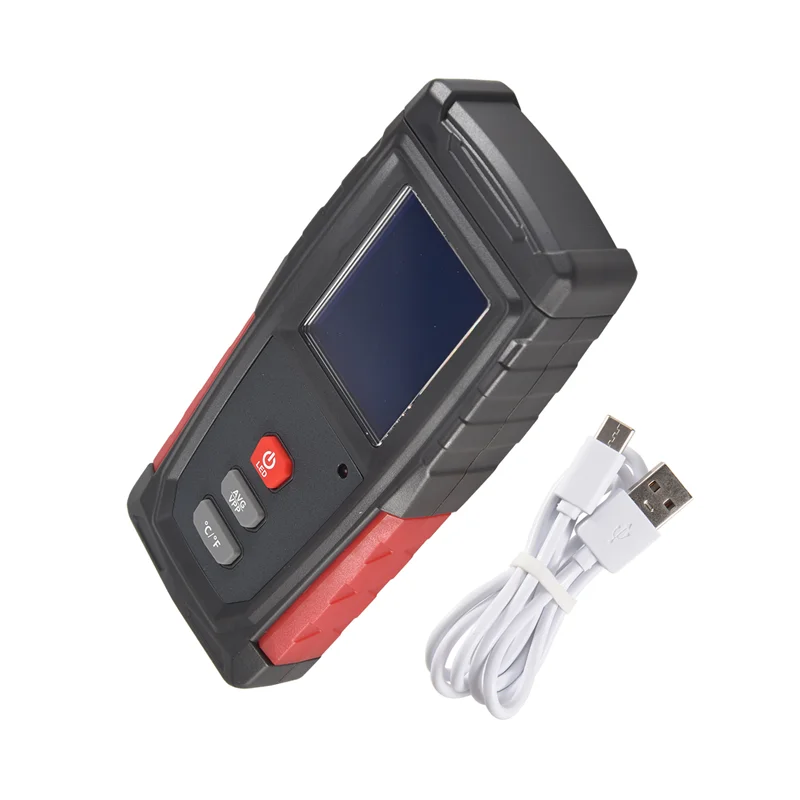 ABGN EMF mètre USB Rechargeable, détecteur de rayonnement pour champ électromagnétique et température précis pour les appareils ménagers