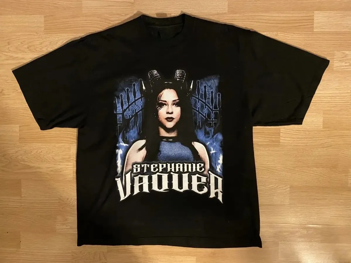 Stephanie Vaquer Merch T-shirt Men Short Sleeve Tee Unisex Tops Clothes Causal Female Y2K Tops