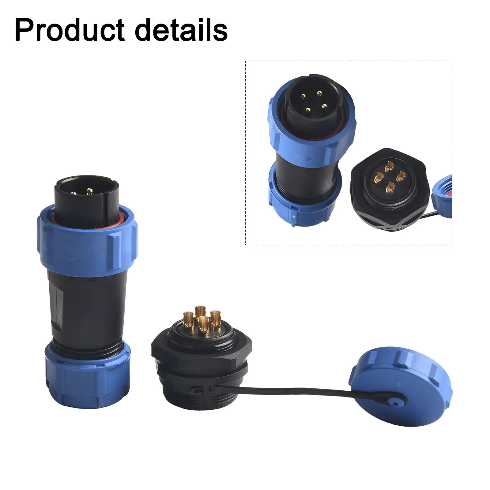 SP21 4Pin Waterproof Aviation Cable Connector IP67 Waterproof Perfect for Equipment Power Connector Socket SP21