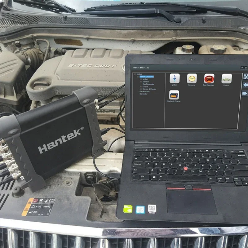 User-Friendly Hantek 1008B Automotive Oscilloscope: 8CH USB Scope with Data Acquisition for Comprehensive Vehicle Testing