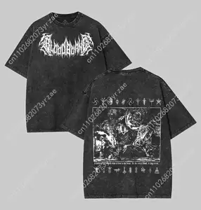 Bloodborne Retro Tshirt Man Woman High Quality Vintage T Shirt Cotton Short Sleeves Fashion T-shirt Soft Breathable Tops